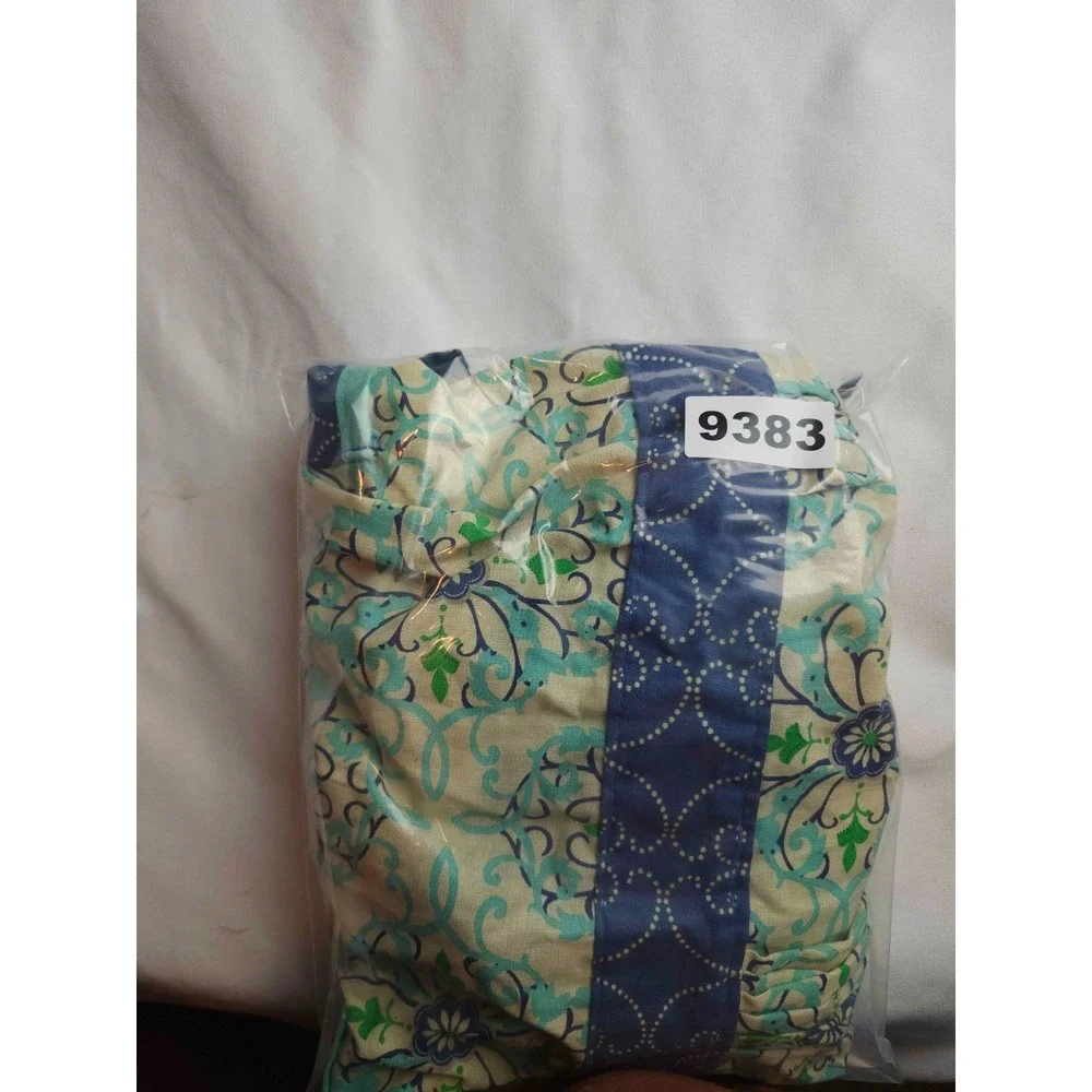 Now Designs Halter Apron Women Size One Size Blue Floral Woven Cooking Kitchen